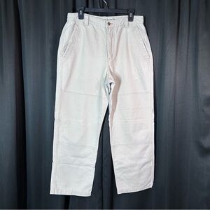 Ruff‎ Hewn Khaki Canvas Pants 30/34 (30/28 Actual) Boot Cut Workwear Rugged EUC